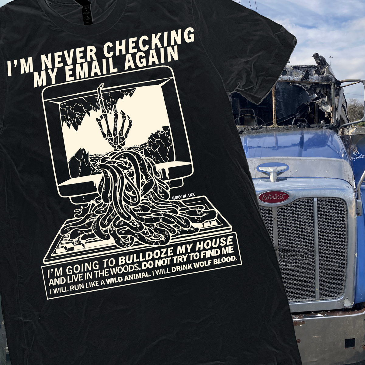 No More Email (Black) by Rory Blank