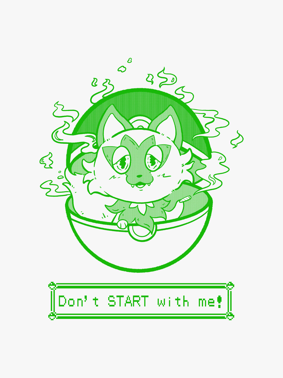 Weed Cat by Brittany Bernstrom