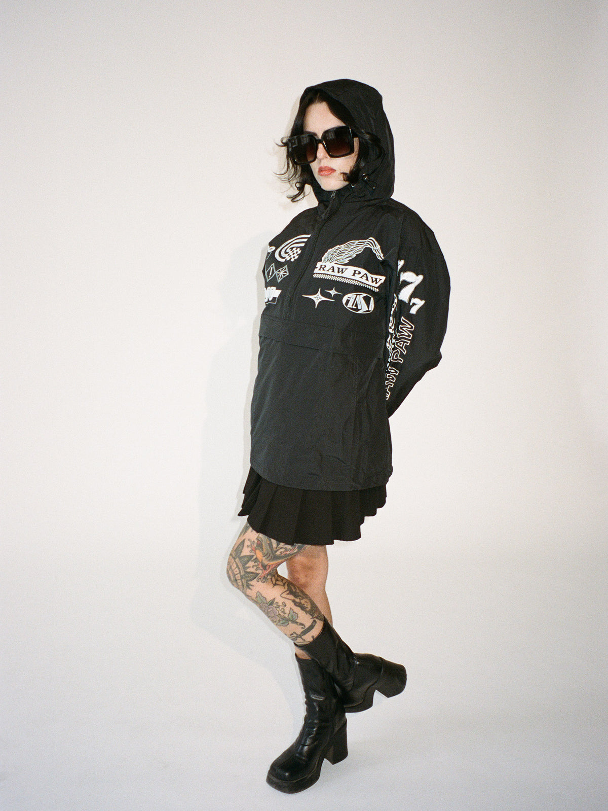 Print Sports Jacket - Black