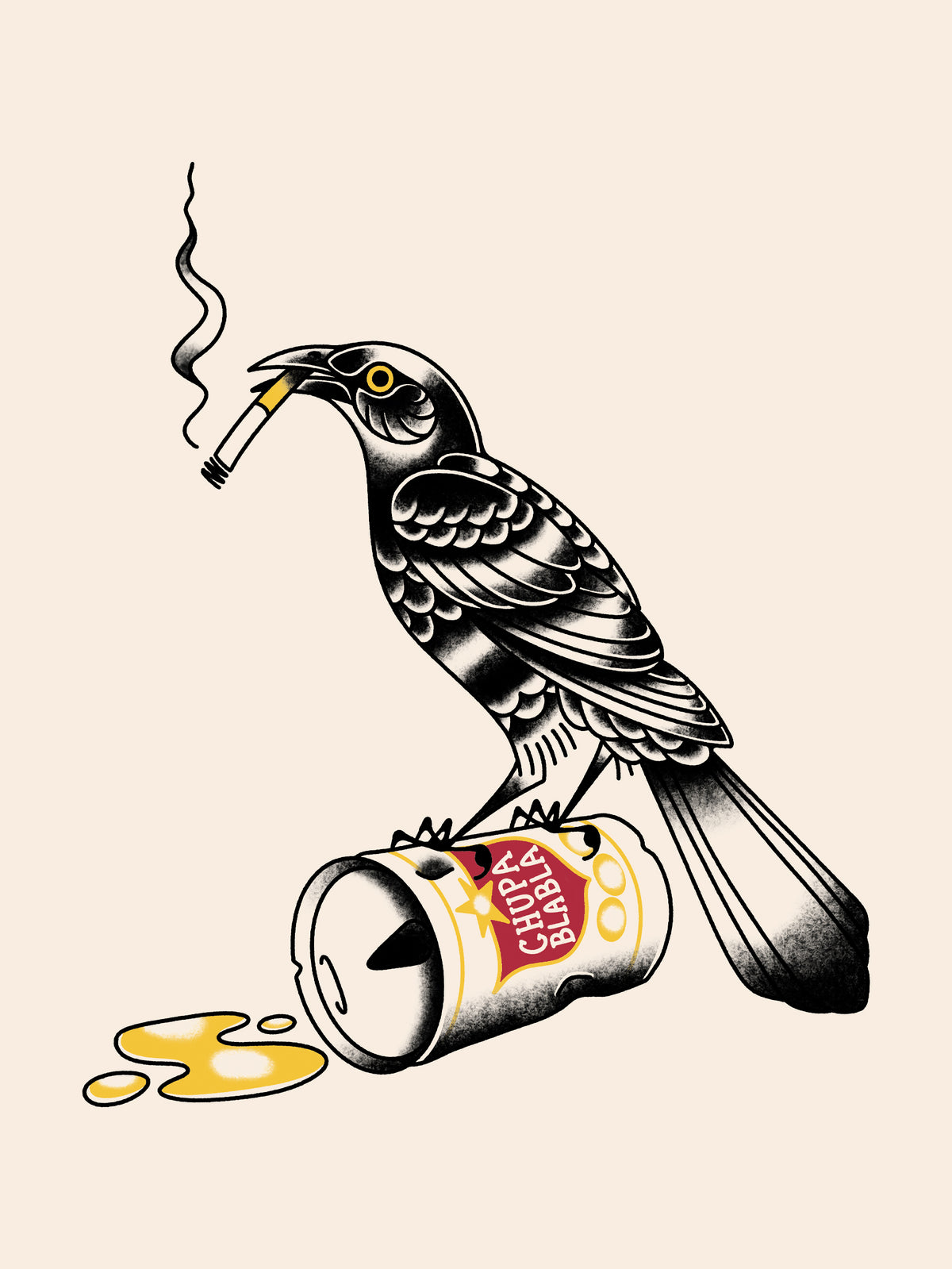 Trashy Grackle by Chupablabla