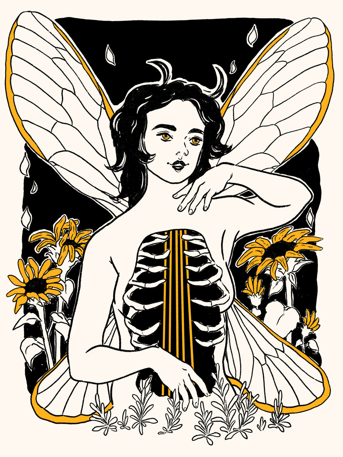 Cicada Summer Art Print by Brittany Bernstrom