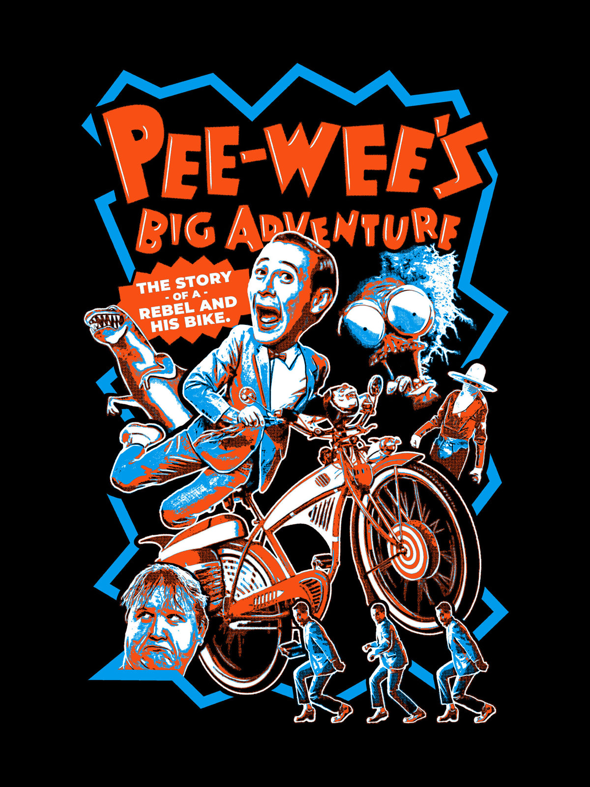 Pee Wee's Big Adventure (True Rebel Design) by codycoffmanart.com