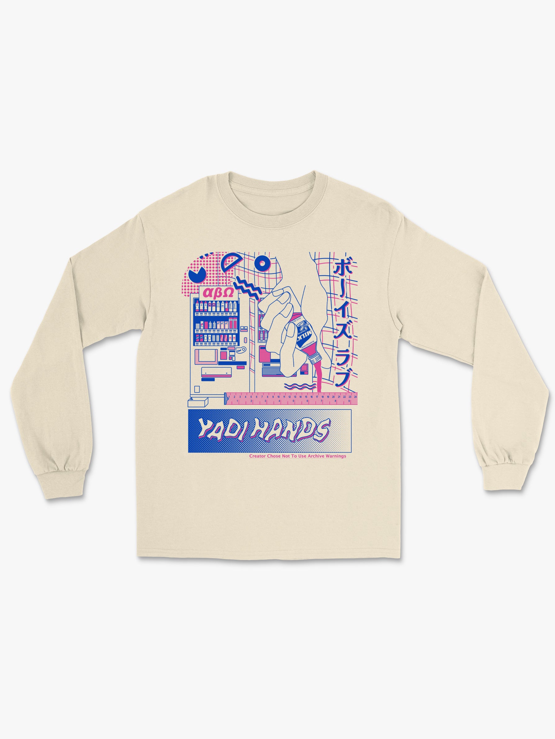 Yaoi Hands Shirt in Ivory by fiddery – Raw Paw
