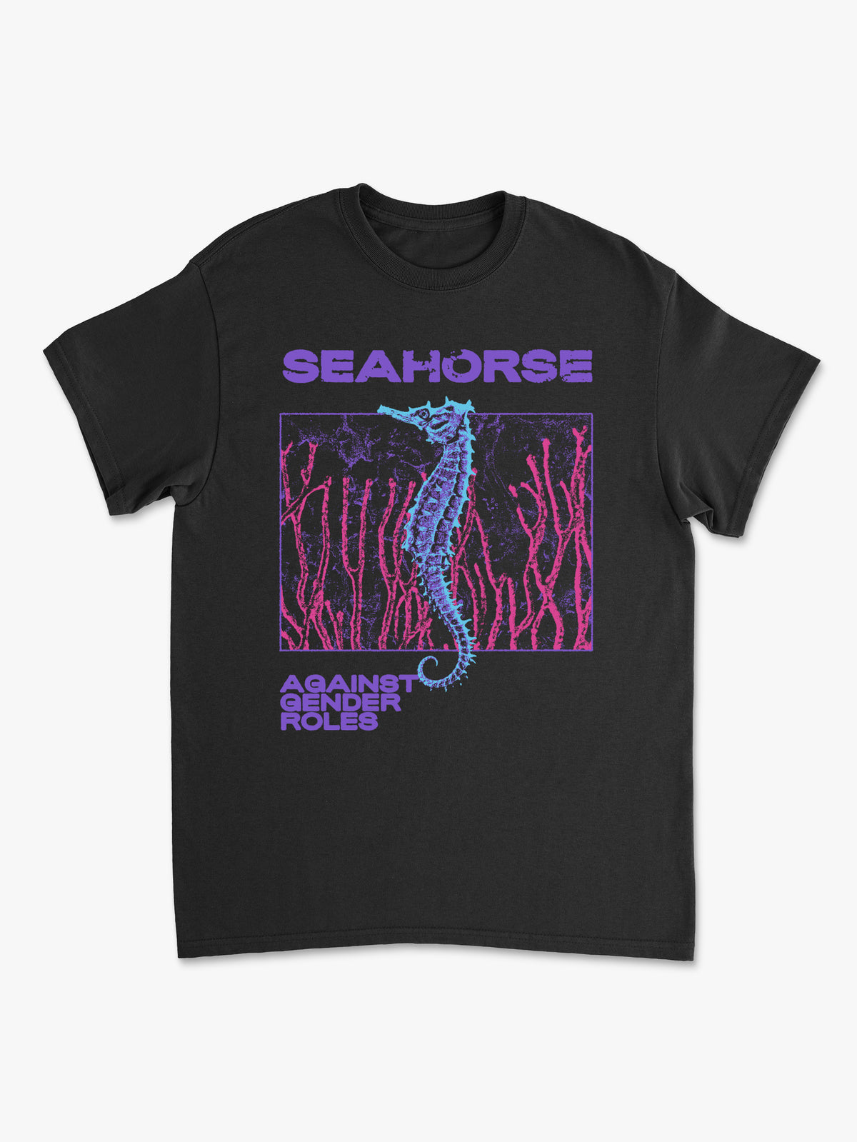 seahorse against gender roles by kushmere juice