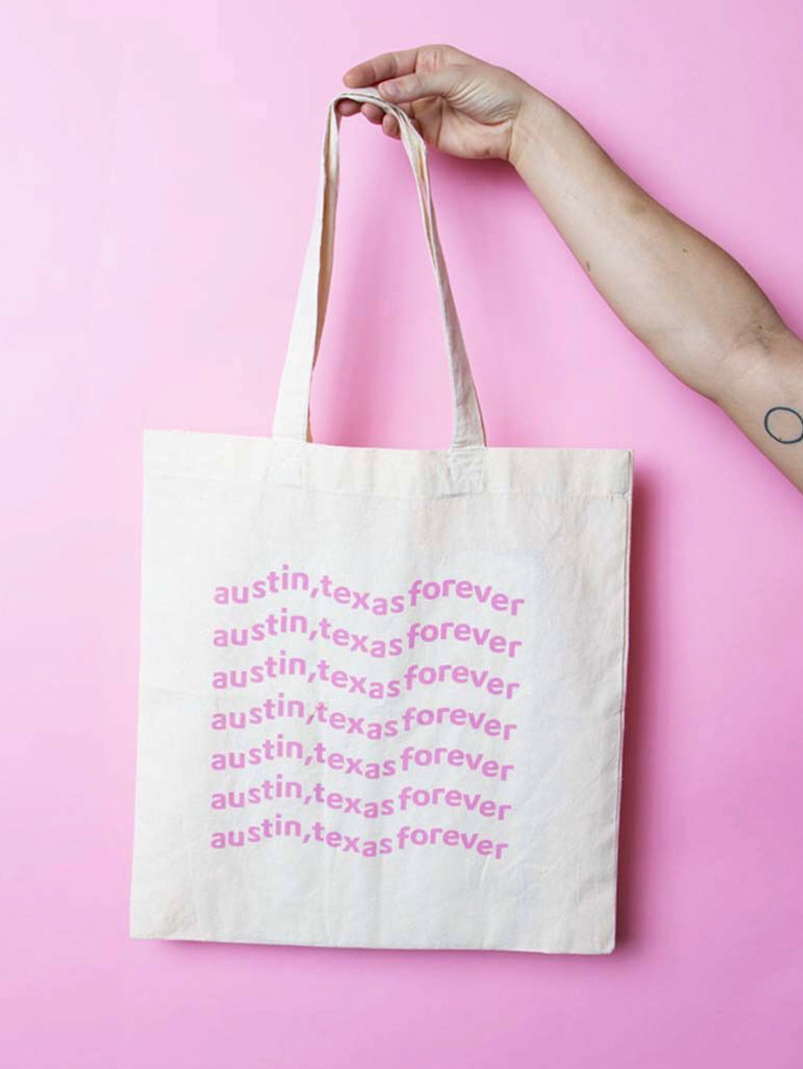 ATX Forever Natural Tote by Ponytail Mafia