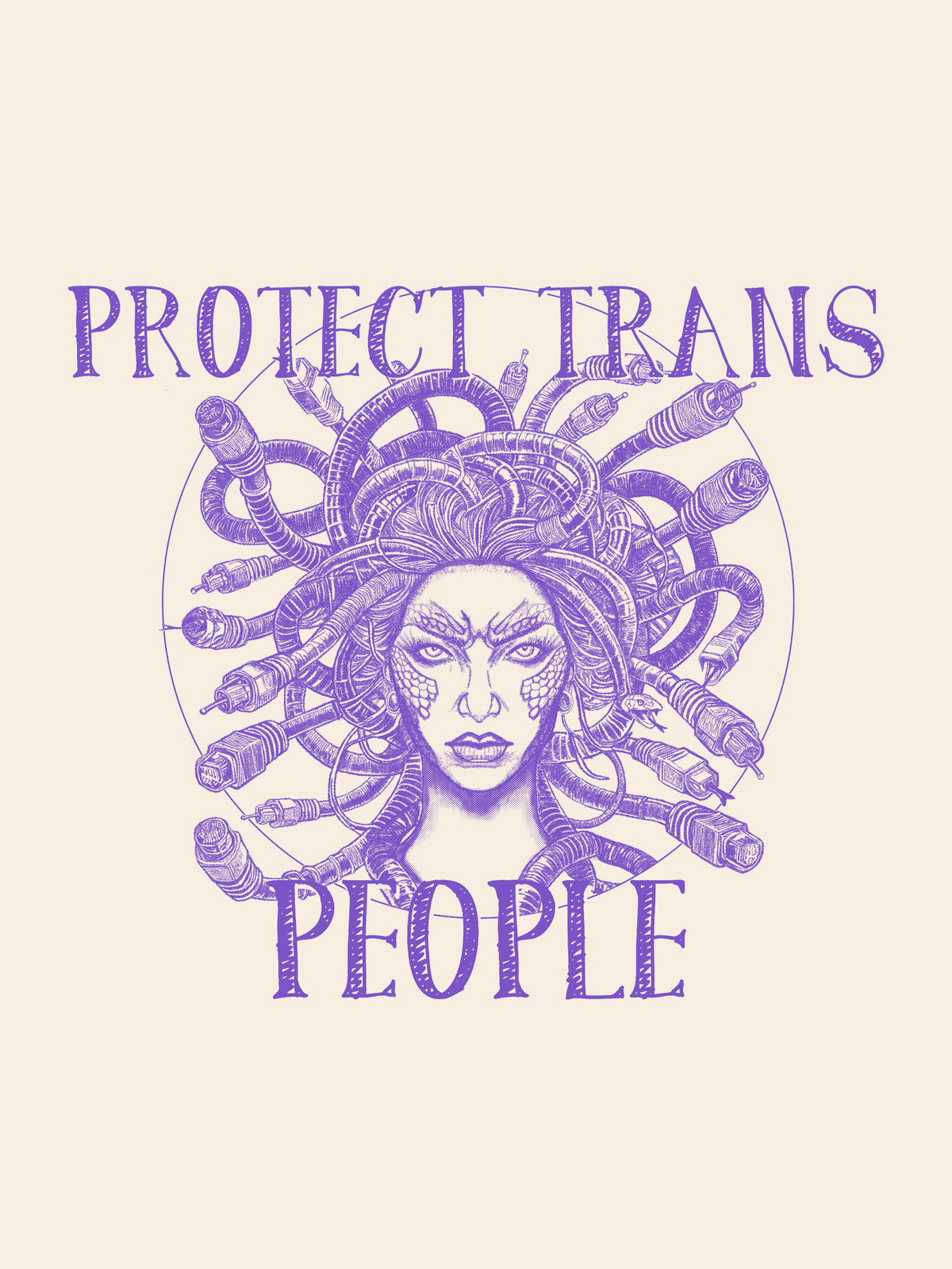 Medusa Protect Trans People by sunny d4z3 art collective