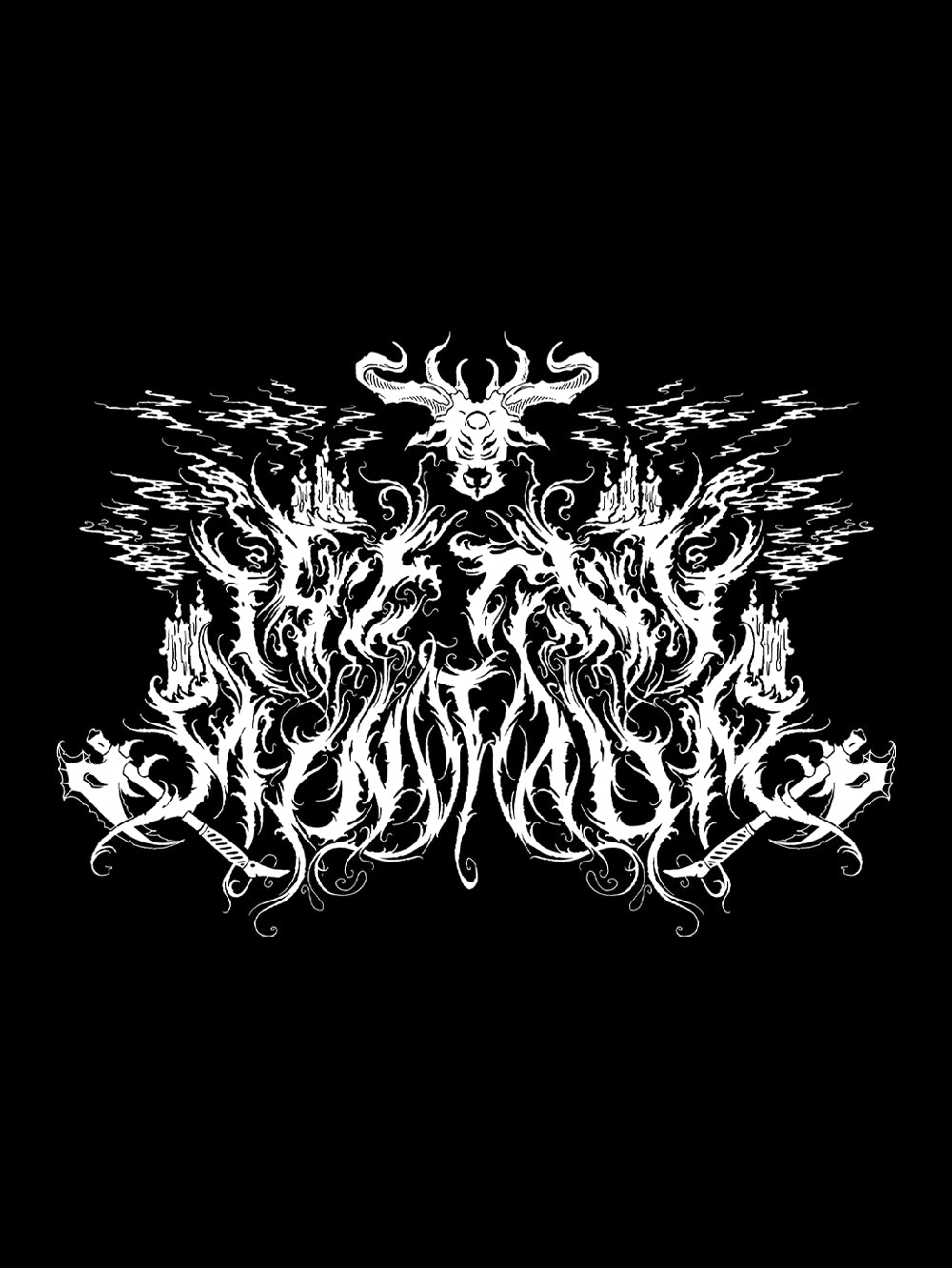 Tiny Minotaur Necro Logo Hoodie by Tiny Minotaur