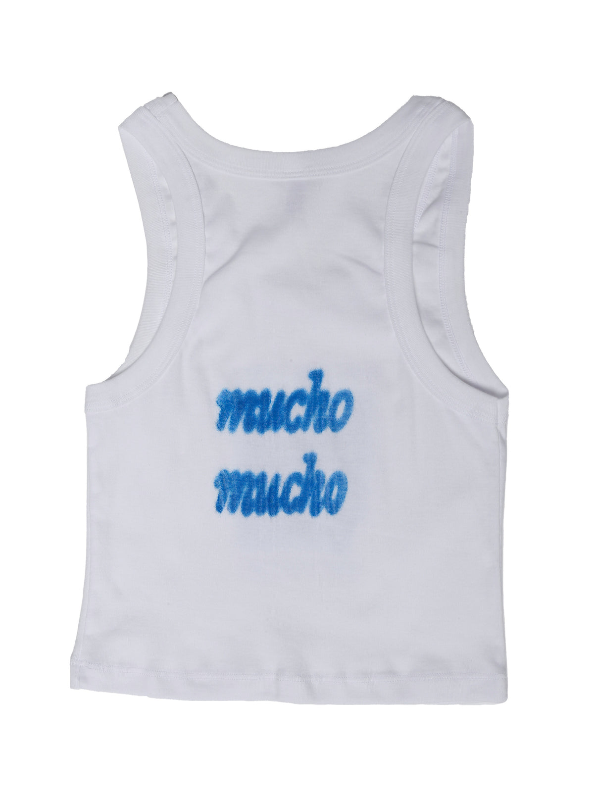 MUCHO MUCHO 'What can I say? What can I do?' LA Apparel tank by Maryssa Rose Chavez