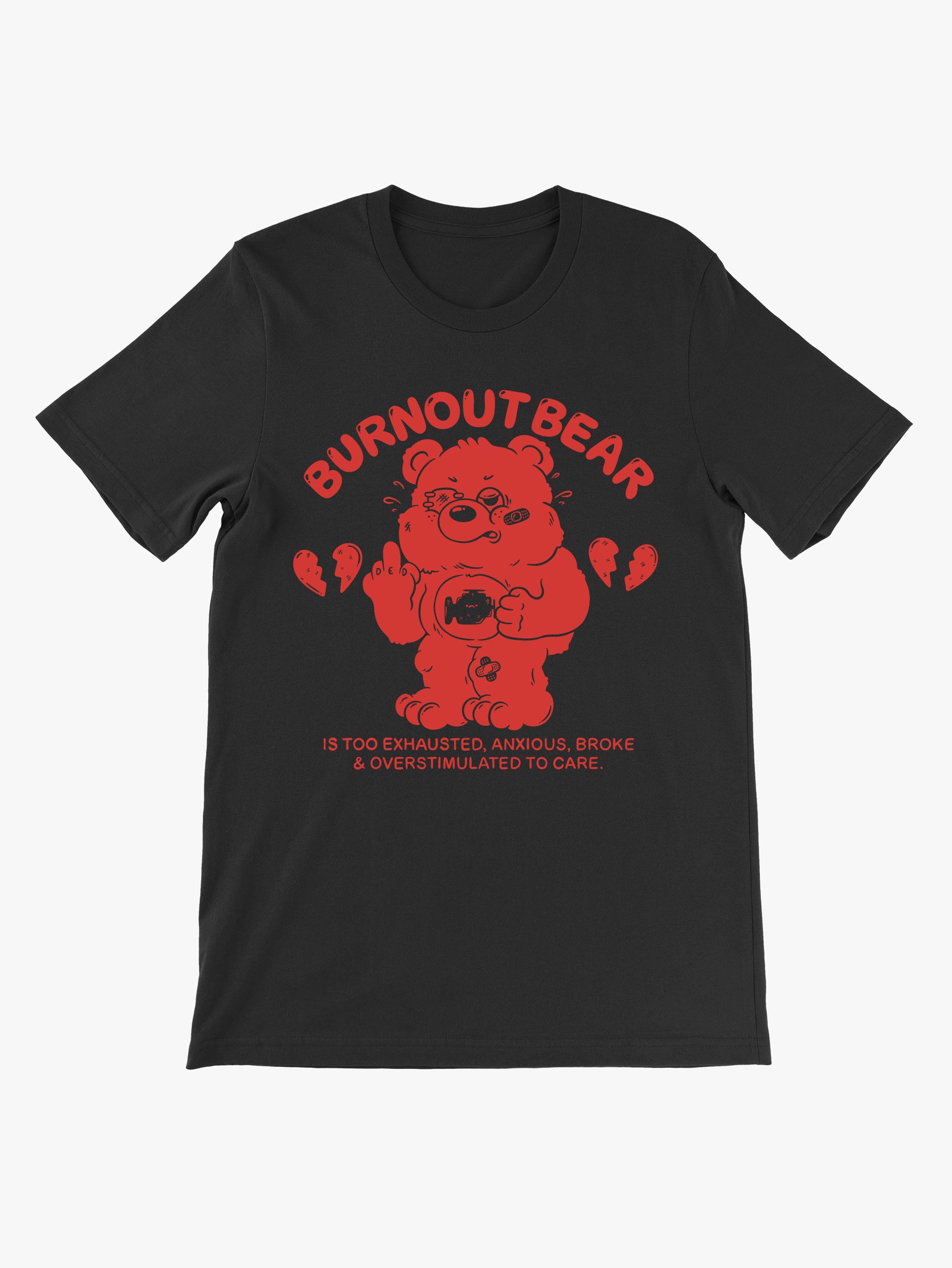 【KOOLOSET】BBDB Bear Half Tee ghoulshack-burnout-bear-tee-