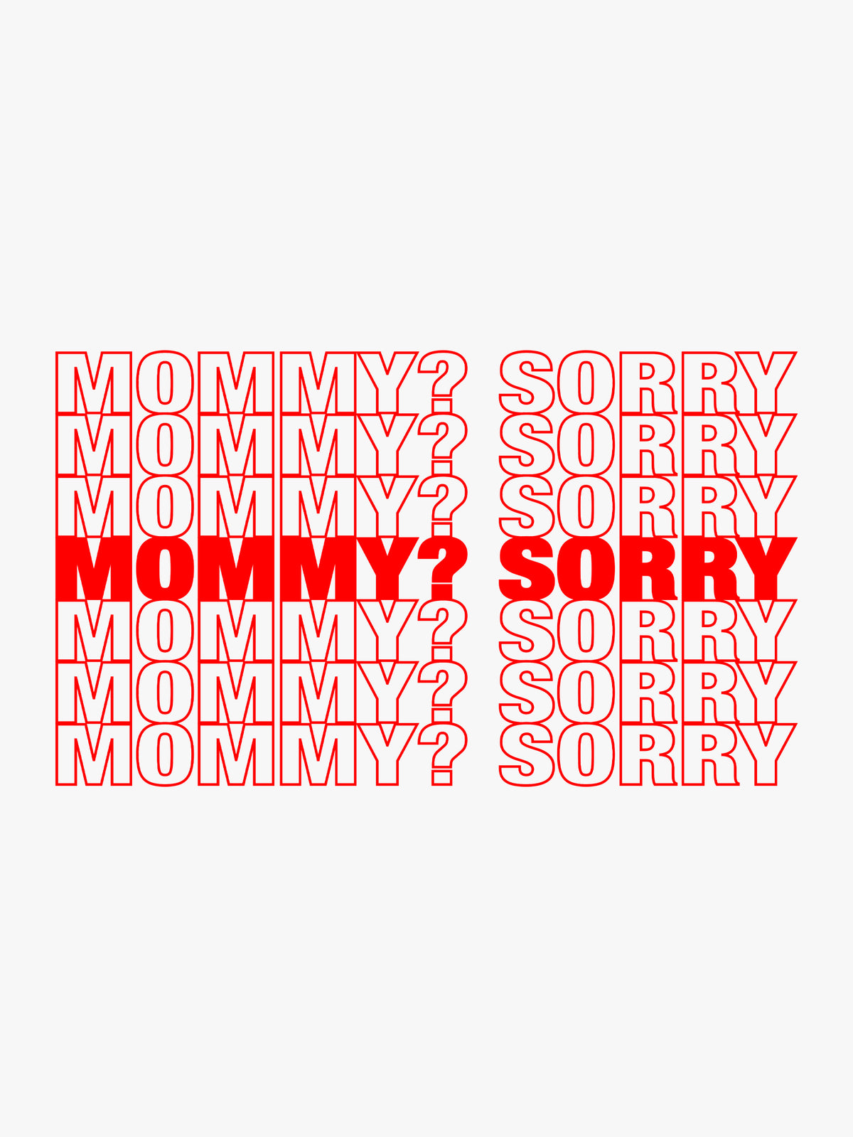 Mommy? Sorry Tote by Brittany Bernstrom